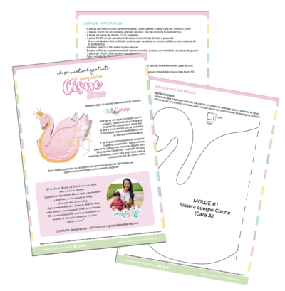 Guía clase virtual - Mi pequeño Cisne Rosa por InspiraScrap